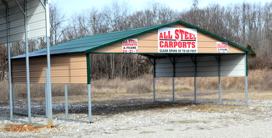 A-Frame Metal Carport