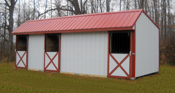 3 Stall Horse Barn