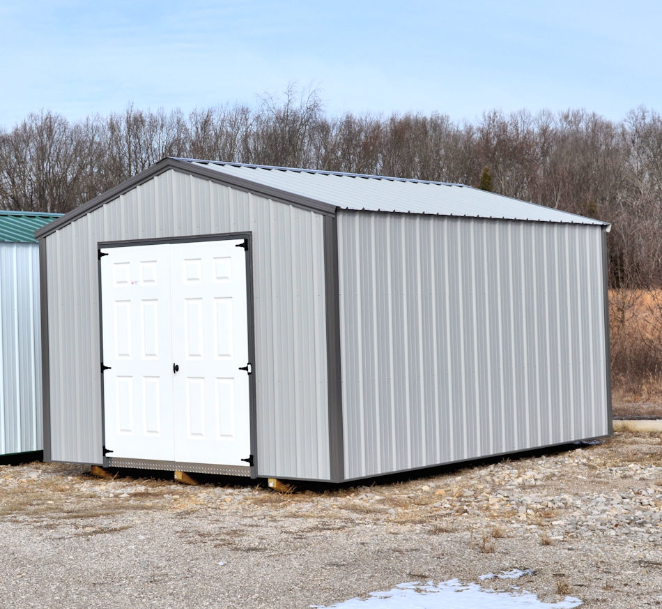 Metal Building w/ Double Doors