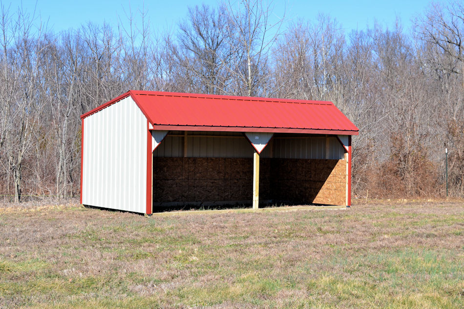 White & Red Open Barn
