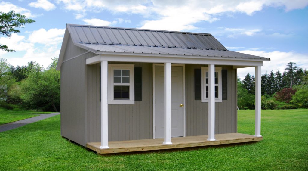 Vinyl Side Porch She-Shed