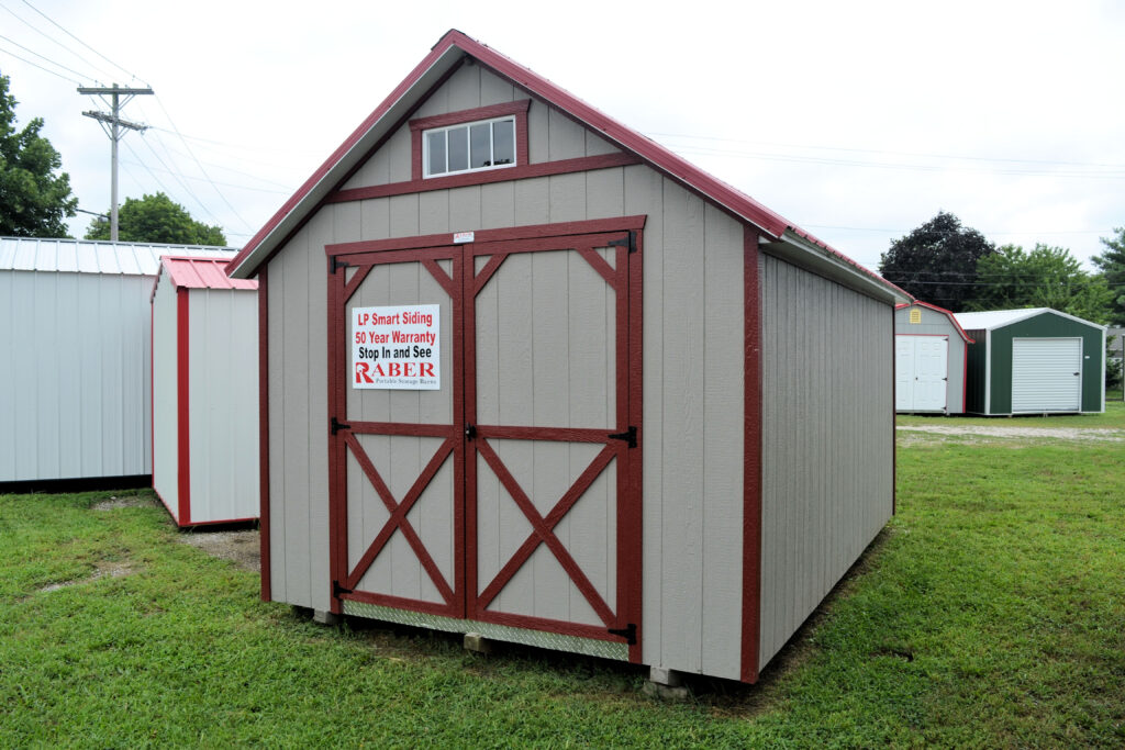 pocahontas shed with wood siding 