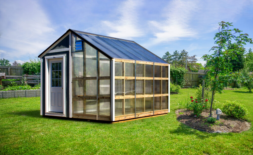 pre-built backyard greenhouse