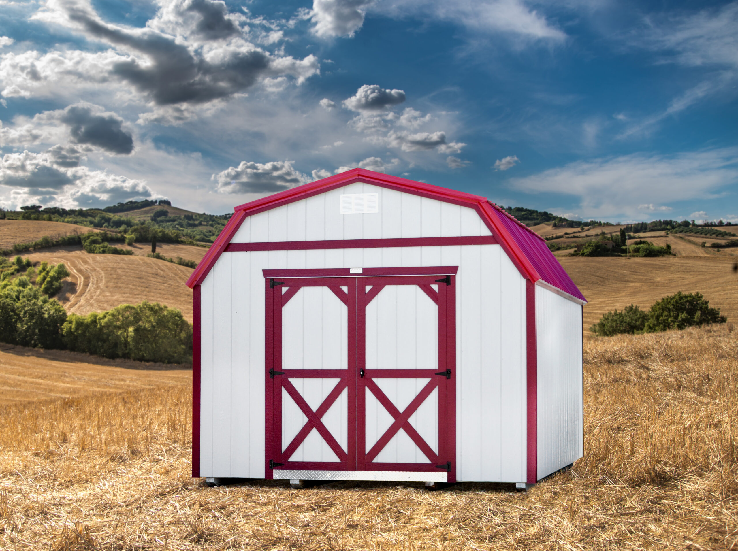 Painted Lofted Gambrel