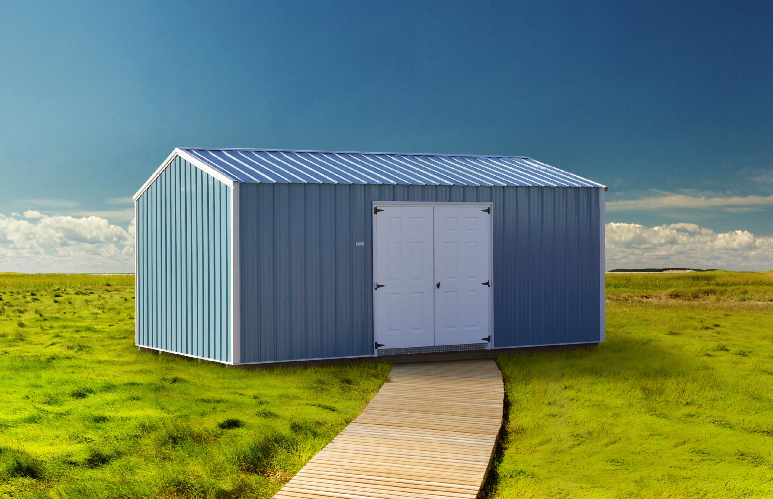 Storage Building with Side Doors