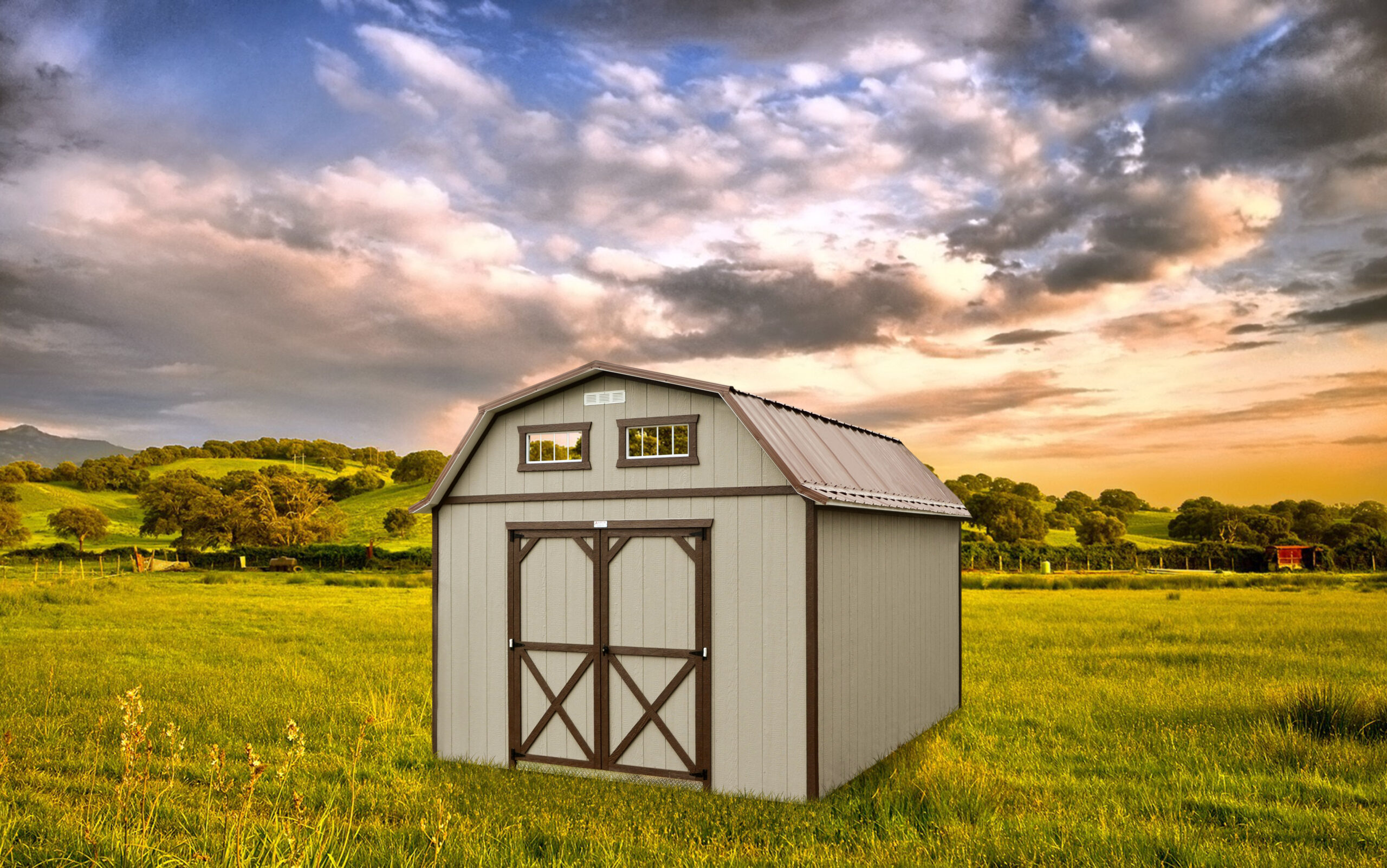 12x16 Lofted Gambrel Barn