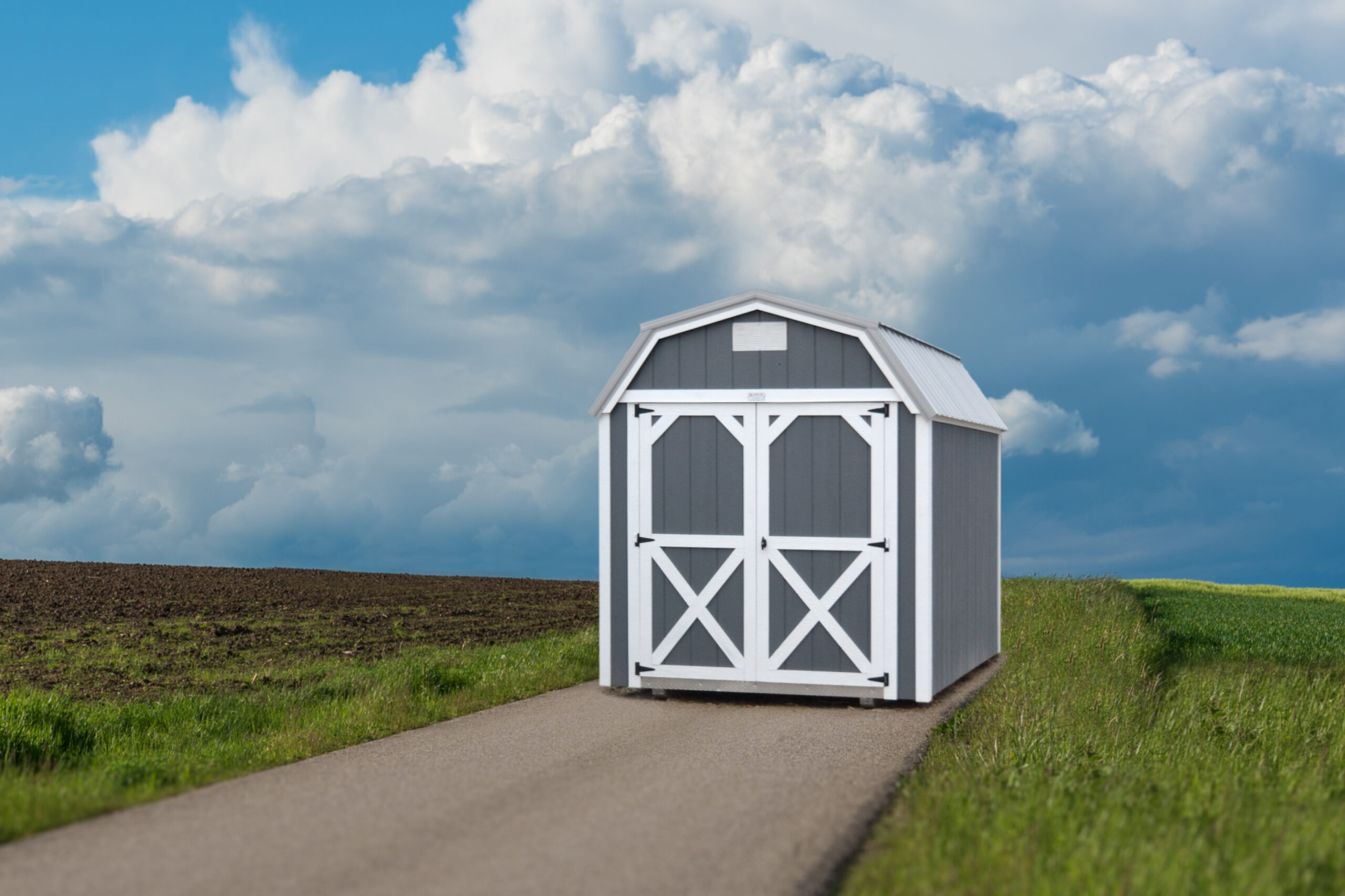 8x12 Lofted Gambrel Barn