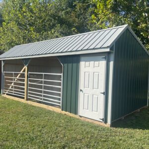 12 x 24 Open Horse Barn Deluxe