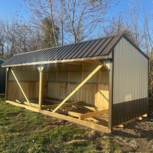 10 x 24 Open Horse Barn