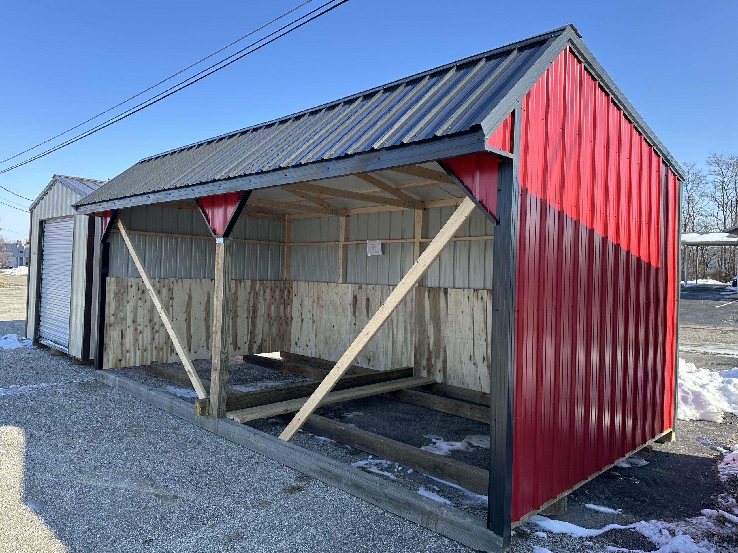 10x20 Open Horse Barn