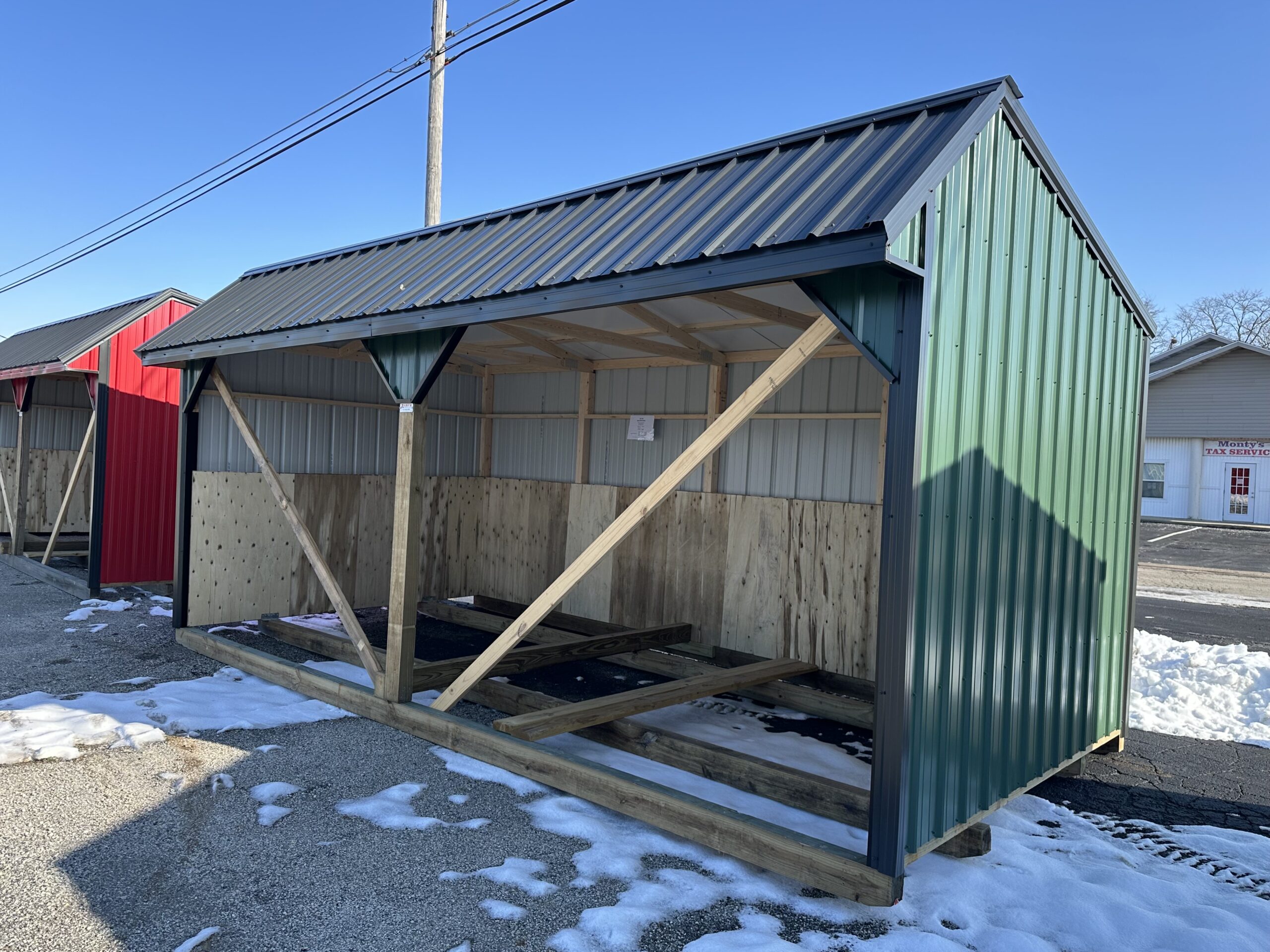 10x20 Open Horse Barn