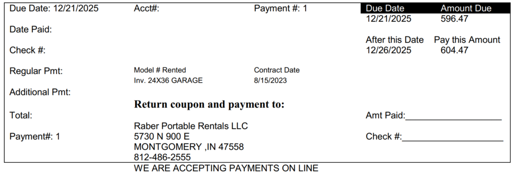 coupon book for RTO program