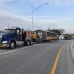 monitor horse barn on delivery truck