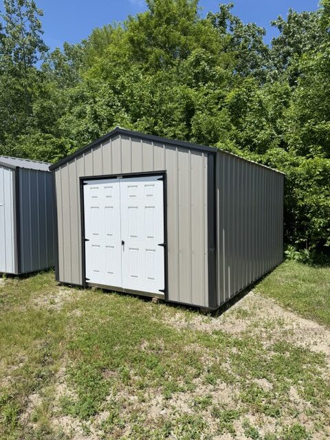 clay standard metal utility shed