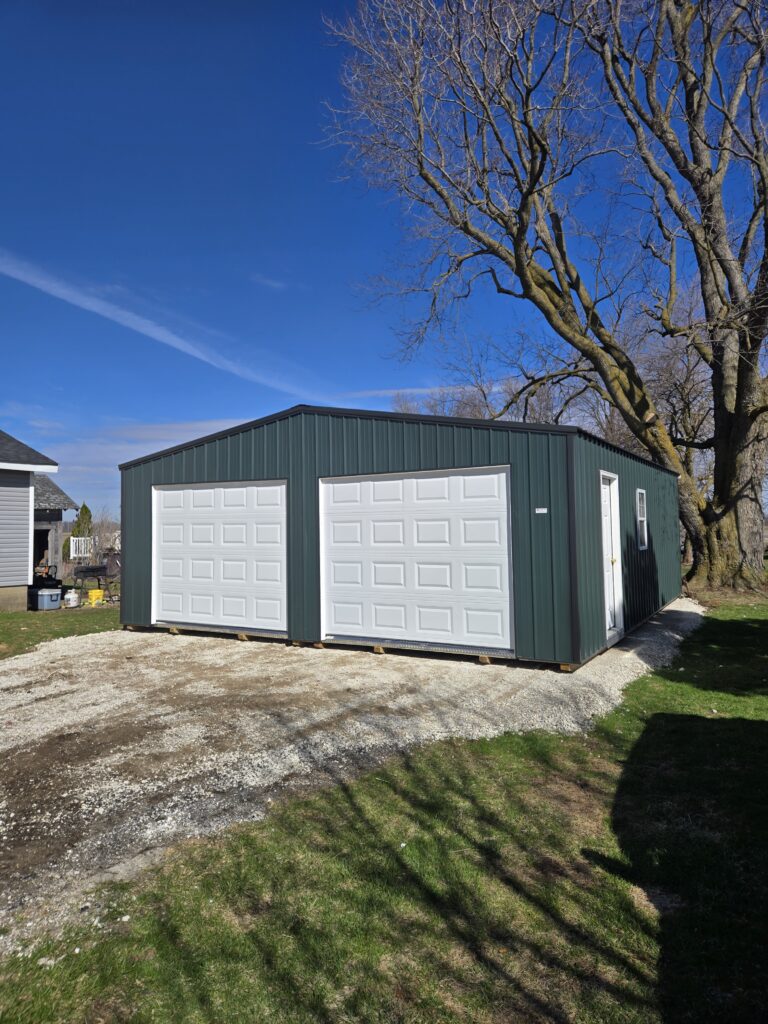 24×28 Two-Car Garage