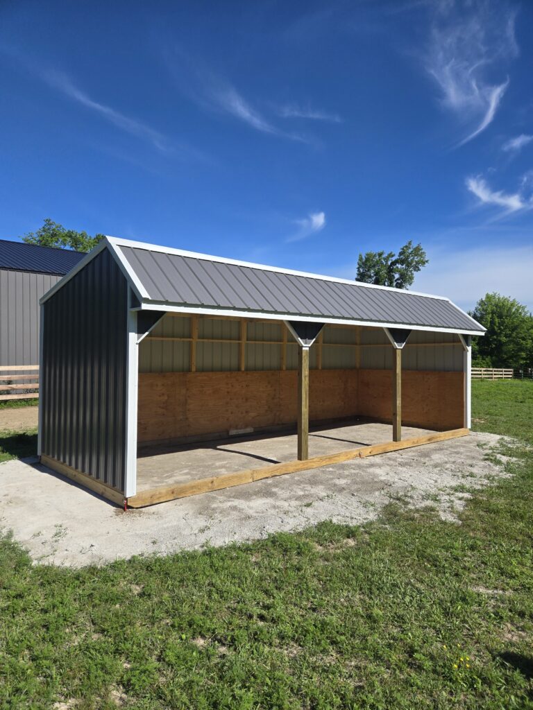 10×26 Open Horse Barn