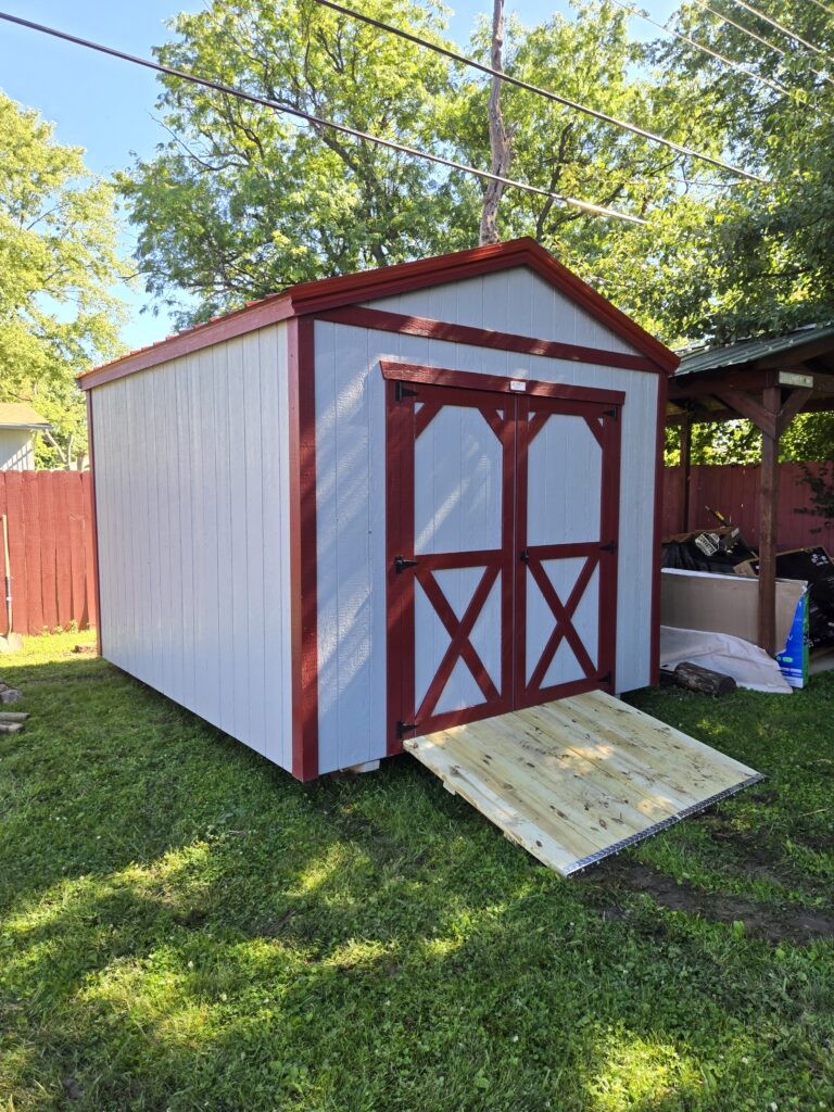 10×12 Painted Utility Shed