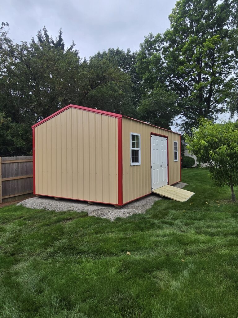 12×20 Standard Metal Utility Shed