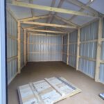 interior of utility shed