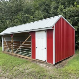 12x26 Open Horse Barn Deluxe